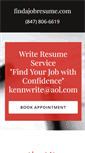 Mobile Screenshot of findajobresume.com